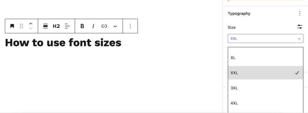 Font Sizes AinoBlocks Docs font-size-poster